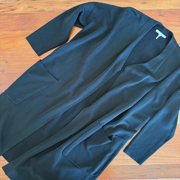 Maje over sized Black Longline Cardigan Sweater - Picture 4 of 9